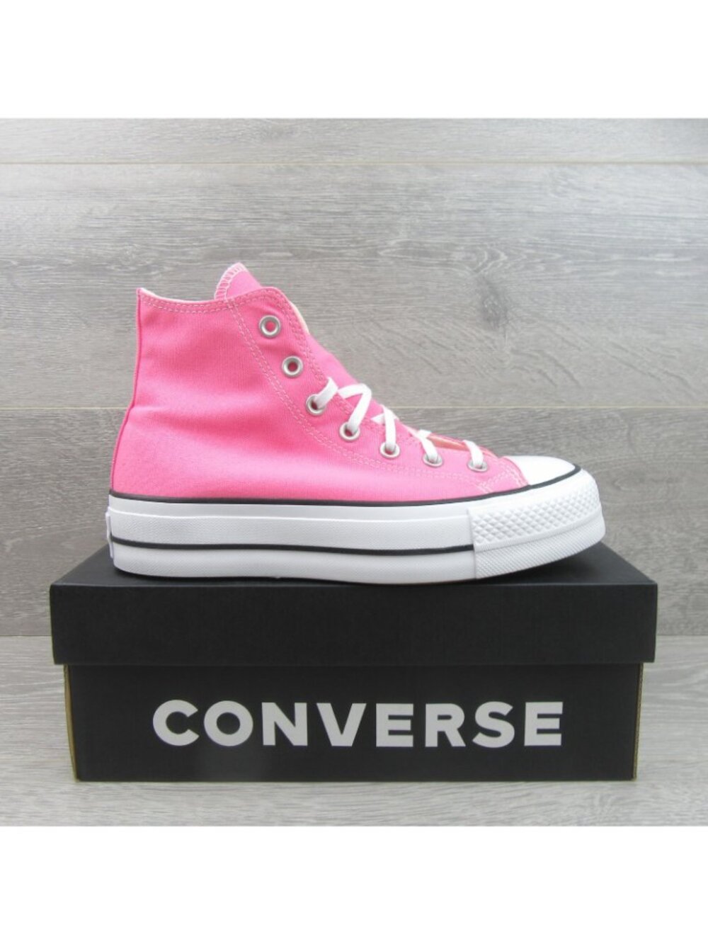 Converse CTAS Lift HI Womens Size 8 Pink White Sneakers NEW A08216F - Picture 2 of 14